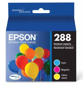 Epson 288 C/M/Y 3pk Ink Cartridges - Cyan, Magenta, Yellow T288520-CP Genuine - Picture 1 of 2