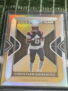 2024 LEAF CERTIFIED GOLD TEAM CHRISTIAN GONZALEZ GT-CGZ - Picture 1 of 2