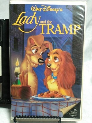 Lady And The Tramp VHS Walt Disney 1987 Black Diamond Classics - Image 1 of 3