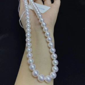 Tennyo certificate 8.5-9MM Japanese akoya saltwater pearl necklace - Foto 1 di 5