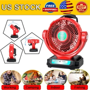 Cordless Fan For Milwaukee 18V Battery Portable Jobsite Floor Fan Outdoor Tool - Picture 1 of 8