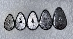 Sin rollos deslizantes - 3, 4, 5, 6, 8 oz - bagre, hundidor de pesca de surf - Imagen 1 de 3