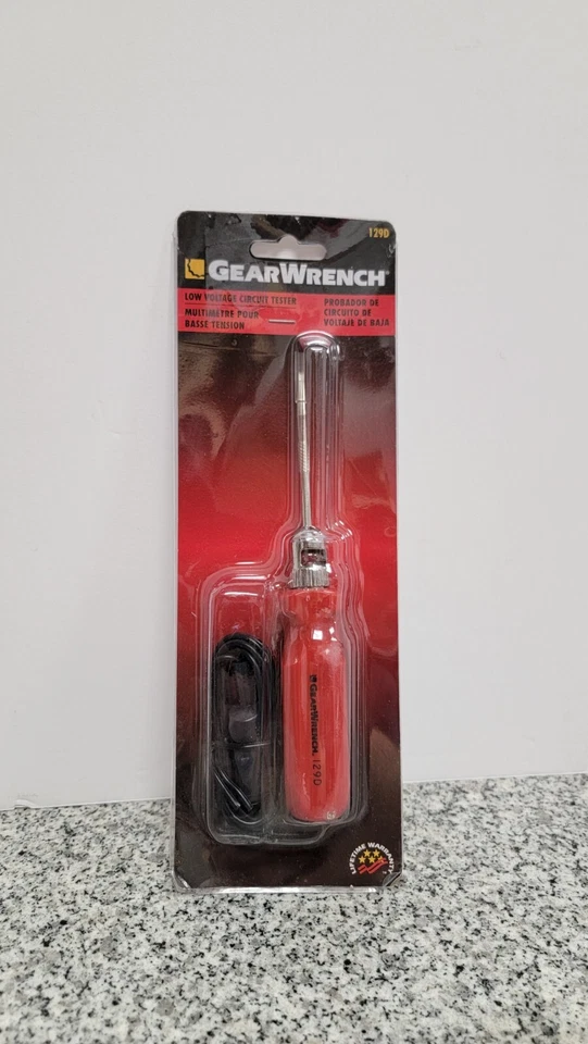 GearWrench 129D 6V-12V Plastic & Steel Red Low-Voltage Circuit Tester a-x - Image 1 of 4