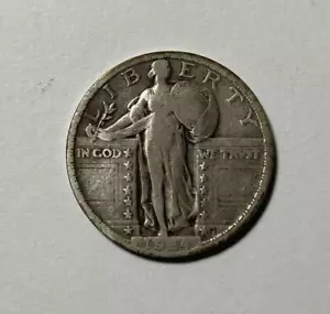 1924 Standing Liberty Quarter Nice Original Fine - Bild 1 von 2