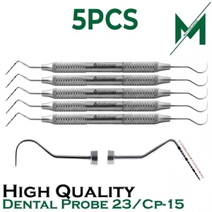 Juego de 5 - Sondas Dentales Explorer 23 UNC15 - Set de Diagnóstico y Periodoncia - Imagen 1 de 4