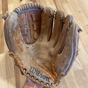 VINTAGE WILSON BASEBALL GLOVE RON CEY A2134 DUAL HINGE LEATHER 12” PRO STYLE LA - Picture 1 of 8