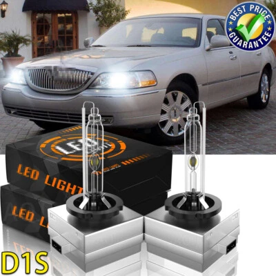For Lincoln Town Car 2003-2011 High/Low Beam HID Headlight Xenon White Bulbs Foto 1 de 4
