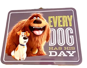 Secret Life of Pets Tin Lunch Box 7.75in retired 2016 Duke Max back to school - Picture 1 of 6