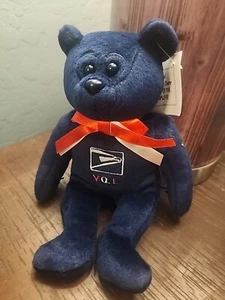 Vintage USPS Post Office "V.O.E - My Voice Counts"Plush Bear  - Picture 1 of 7