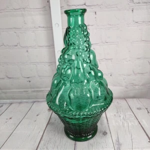 "Cesta de frutas verdes Empoli Italian Genie botella jarra sin tapón 11"" Italia" - Imagen 1 de 6