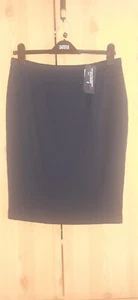 Dark blue short pencil skirt, M&S, size 12 petit, new - Picture 1 of 6