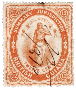 (I.B) British Guiana Revenue : Summary Jurisdiction 12c (1865) - Picture 1 of 1