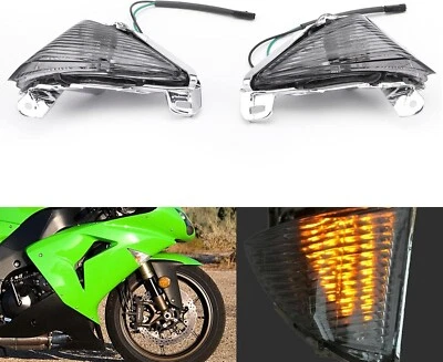 Front Turn Signals LED for Kawasaki Ninja ZX14R ,ZX10R , ZX636/ZX6R; CONCOURS 14 Foto 1 de 4