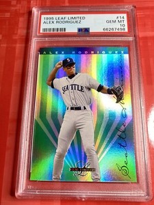 PSA 10 GEM MINT 1995 Leaf Limited #14 Alex Rodriguez Baseball Card LOW POP!