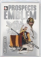 2004-05 ITG Heroes and Prospects Emblem Silver /30 Kari Lehtonen #GUE-5