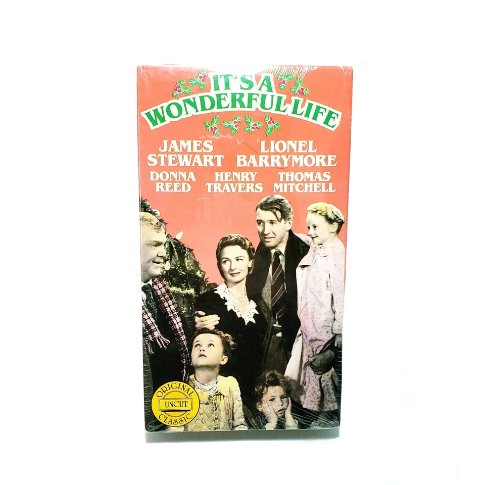 It's A Wonderful Life (VHS, 1987) Original Uncut Classic New Sealed Donna Reed - Image 1 of 4
