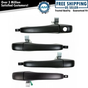 Outside Exterior Door Handle Black Front Rear Set of 4 for 300 Magnum - Picture 1 of 7