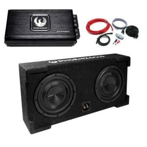 Phoenix Gold 12" Twin Slim Amplifier & Subwoofer Box Enclosure Package 1000W - Picture 1 of 4