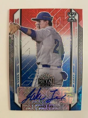 2021 Leaf metal auto JAKE FOX #ed 3/3! Cleveland Guardians - Image 1 of 2