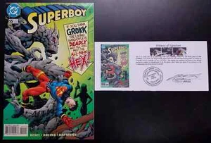 Superboy (1994) #55 SIGNED by Tom Grummett with Notarized Witness of Signature - Picture 1 of 5
