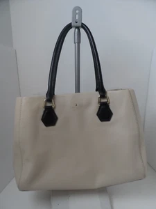 KATE SPADE - New York Catherine Street Pippa Handbag Cream/Black - EC - Picture 1 of 10