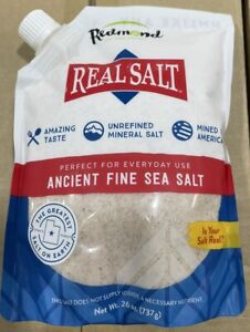 REDMOND Real Sea Salt Natural Unrefined Gluten Free Fine, 26 Ounce Pouch 1 Pack