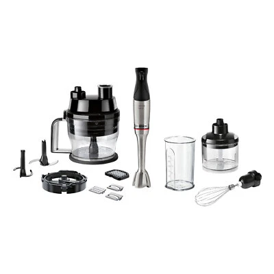 Bosch MSM6M8X1 Serie 6 Frullatore ad Immersione ErgoMaster 1200 W Tritatutto Acciaio Inox