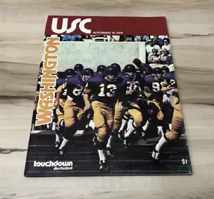 Vintage 1974 Touchdown Illustrated Washington vs USC Program Magazine - Picture 1 of 5