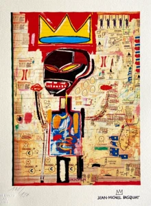 Jean-Michel Basquiat Lithographie COA original signiert [mit Bleistift nummeriert] - Bild 1 von 10