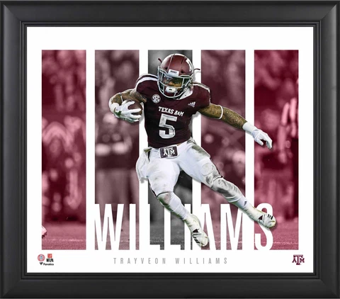 Trayveon Williams Texas A&M Aggies Framed 15x17 Player Panel Collage Cover