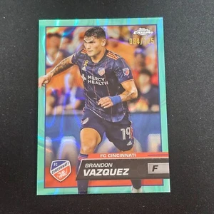 2023 TOPPS CHROME MLS BRANDON VAZQUEZ AQUA LAVA 084/125 DD9 - Picture 1 of 2