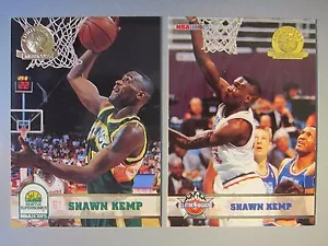 LOTE DE (2) AROS 1993-94 quinto aniversario oro #207 #273 Shawn Kemp - Imagen 1 de 2