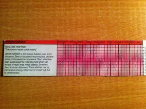 TRANSFORMERS GENERATION 1, G1 AUTOBOT PARTS WINDCHARGER TECH SPECS - Picture 1 of 1