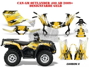 KIT DE DECORACIÓN DE CARRERAS AMR ATV CAN-AM OUTLANDER STD & XMR/MAX KIT GRÁFICO CARBONO X B - Imagen 1 de 12