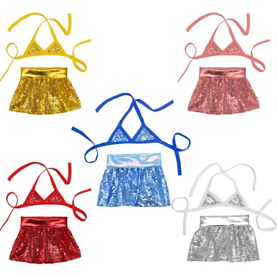 Dog Cat Pet Puppy Bathing Suit 2Pcs Swimsuit Breathable Bikini Sexy Swimming - Image 1 of 3