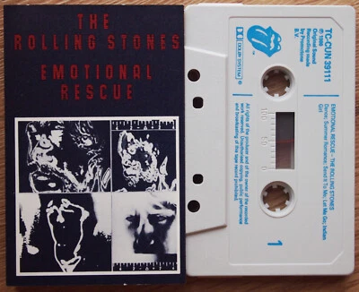 ROLLING STONES - EMOTIONAL RESCUE (TCCUN39111) 1980 UK CASSETTE TAPE - Image 1 of 3