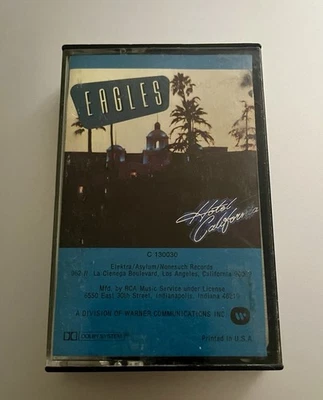 EAGLES Cassette Tape 70s Rock HOTEL CALIFORNIA RCA Club Edition Blue Cover - Image 1 of 3