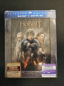 New Sealed The Hobbit Battle Five Armies Extended Edition Blu-ray Lord Rings - Picture 1 of 2