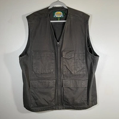 Cabela’s Safari Men’s 2XL Tall Fishing Hunting Utility Vest Military Green - Image 1 of 4