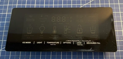 Tablero de control dispensador refrigerador congelador ayuda cocina W11340158 Foto 1 de 2