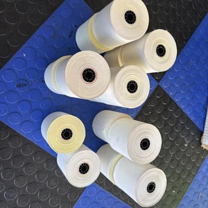 2-lagig 3" x 95' weiß, Kanarienvogel 14 Rollen 2-lagig selbstdurchschreibend Quittungen - Bild 1 von 1