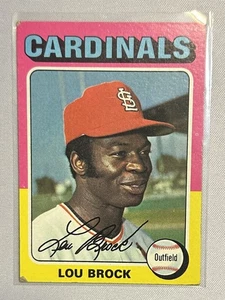1975 Lou Brock Topps Baseball Card[#540][St. Louis Cardinals][HOF] - Picture 1 of 2