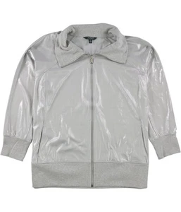 Ralph Lauren Womens Shimmer Jacket, Grey, Plus Size, 3X - Picture 1 of 2