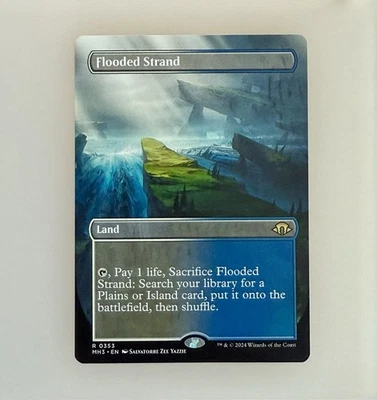 Magic the Gathering: Flooded Strand (Borderless) Modern Horizons 3 Regular NM - Image 1 of 3