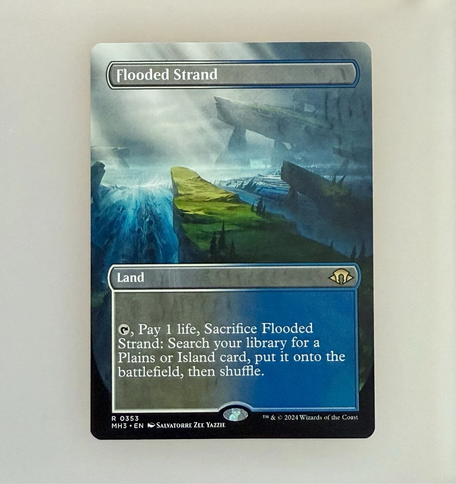 Magic the Gathering: Flooded Strand (Borderless) Modern Horizons 3 Regular NM - Image 1 of 3