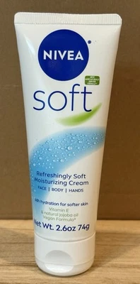 Nivea Soft Moisturizing Creme Refreshing Jojoba Oil & Vitamin E 2.6 oz - A0201 - Image 1 of 2