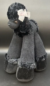 Bestever Funny Feet Black French Poodle Plush Shelly Adventures 12" Big Legs - Picture 1 of 10