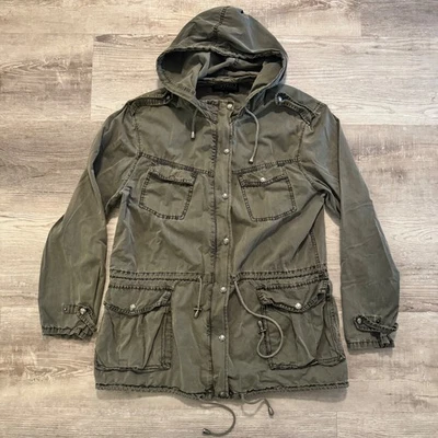 Chaqueta Buffalo David Bitton Verde Carga Tampa Para Mujer Talla Grande Chaqueta Militar Foto 1 de 4