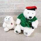 Coca-Cola Polar Bear Plush Stuffed Animal Set Large & Small 1993 Always Coke