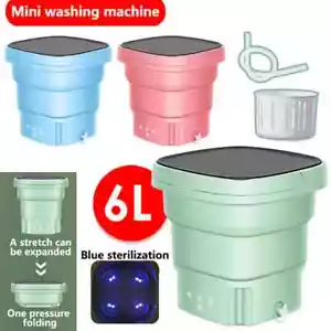 Mini Washing Machine Bucket Folding Portable Laundry Machine Clothes Washing AU - Picture 1 of 13
